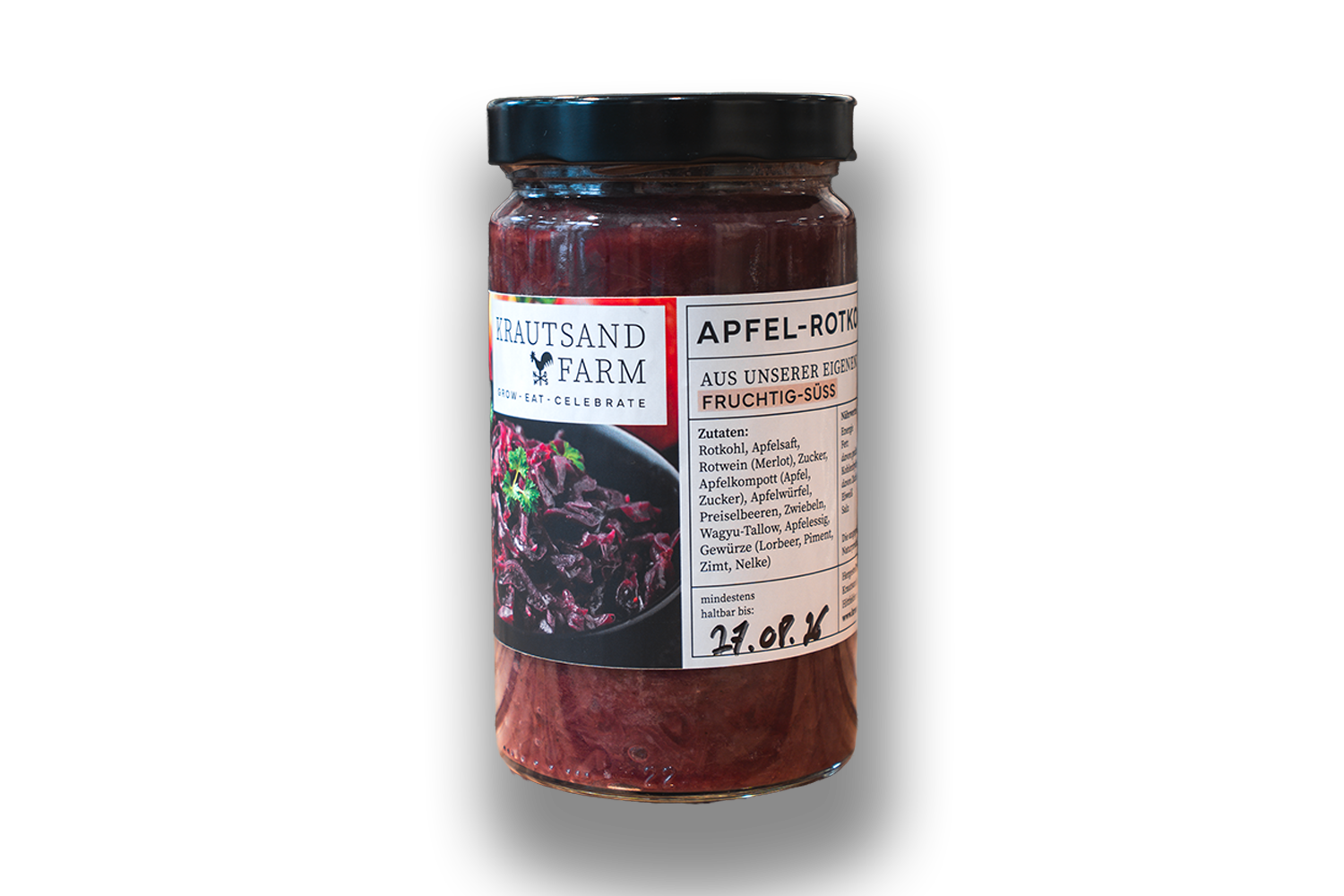 Rotkohl Glas